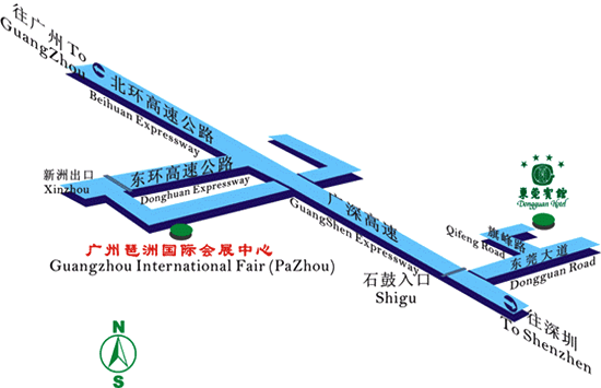 Dongguan Hotel Map