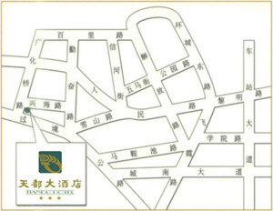 Tian Du Hotel Wenzhou Map