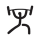 Pictogram--Weightlifting