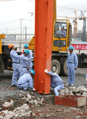 Construction begins on pavilions for Asian countries and international organizations at Shanghai World Expo 2010