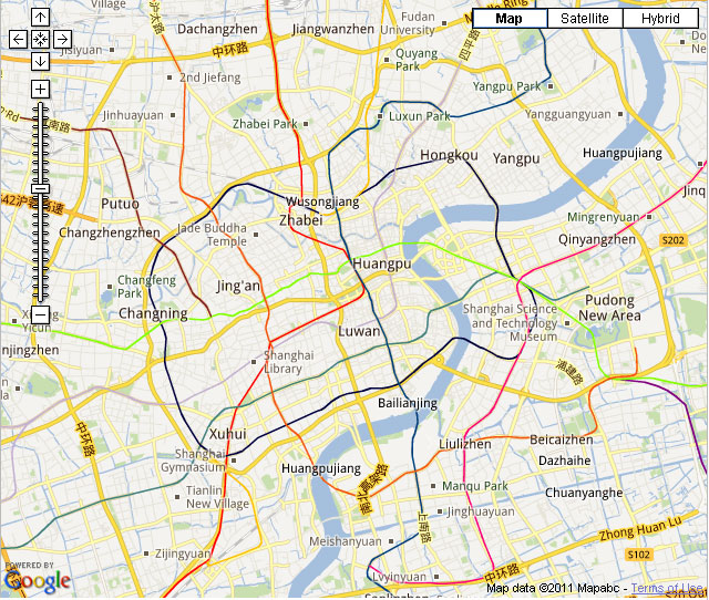 Shanghai Downtown Map
