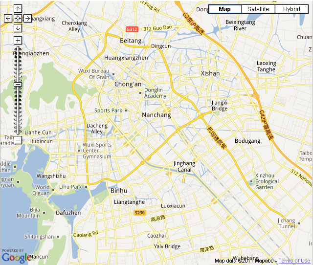 Wuxi Downtown Map