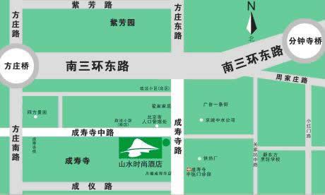 CYTS Shanshui Hotel-Fangzhuang Branch Beijing Map