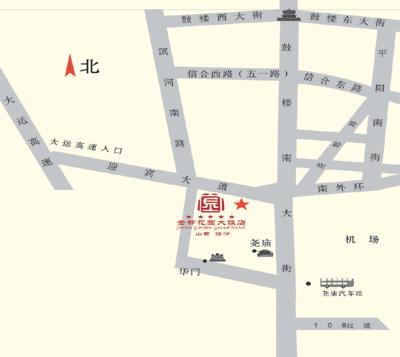 Jindu Garden Grand Hotel Map