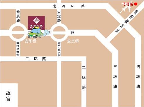 Beijing Fujian Hotel Map