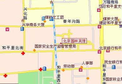Beijing Guolin Hotel Map
