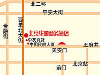 Beijing HWA(Apartment) Hotel Map