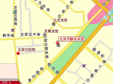 Beijing Jing An Hotel Map
