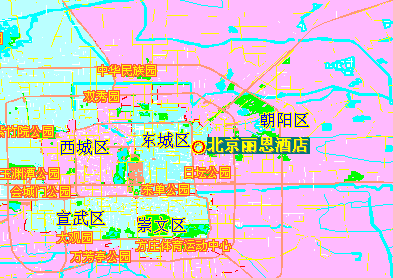 Beijing Lien hotel Map