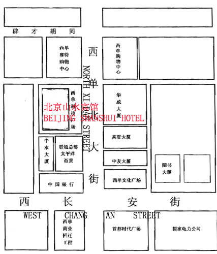 Beijing Shanshui Hotel Map