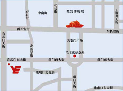 Beijing Xuanwumen Business Hotel Map