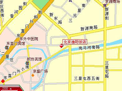 Beijing Yuyang Hotel Map