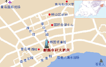 Best Western Qingdao Kilin Crown Hotel Map