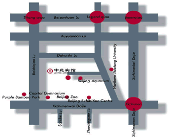 Central Garden Hotel,Beijing Map