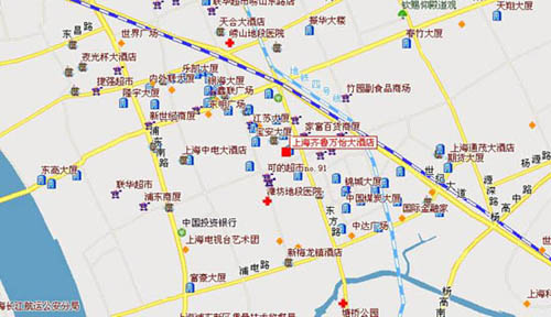 Courtyard Shanghai Pudong Map