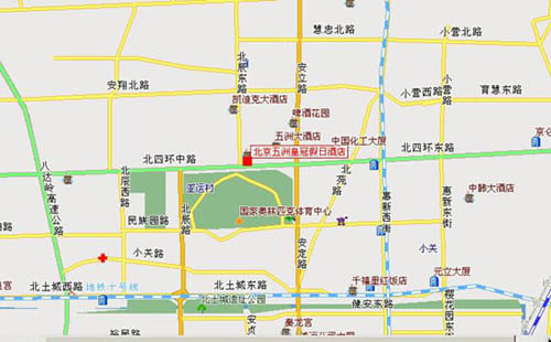 Crowne Plaza Parkview Wuzhou, Beijing Map