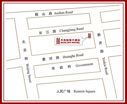 Dalian Sunjoy Hotel Map