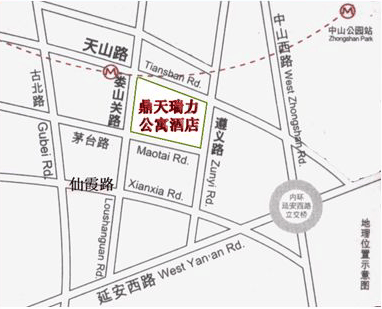 Dingtian Ruili Service Apartment Hotel Map