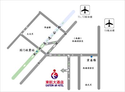 Eastern Air Hotel Beijing Map