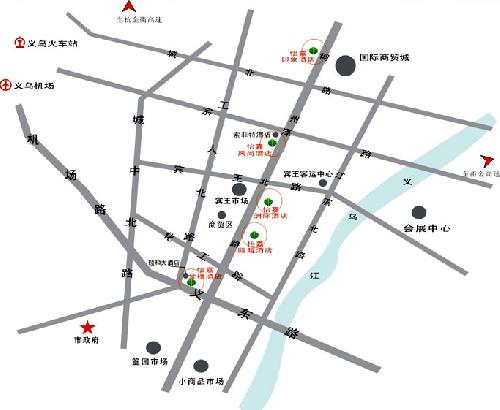 Ejon Impression Hotel ,Yiwu Map