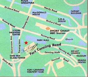Fort Canning Lodge Map