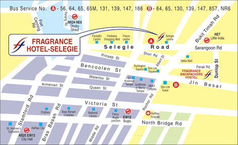 Fragrance Hotel-Selegie Map