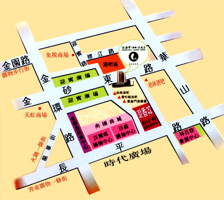 Golden Gulf Hotel ,Shantou Map