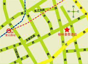 GreenTree Inn Shanghai North Sichuan Road Express Hotel Map