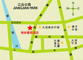 GreenTree Inn Wuxi Jiefang West Road Hotel Map