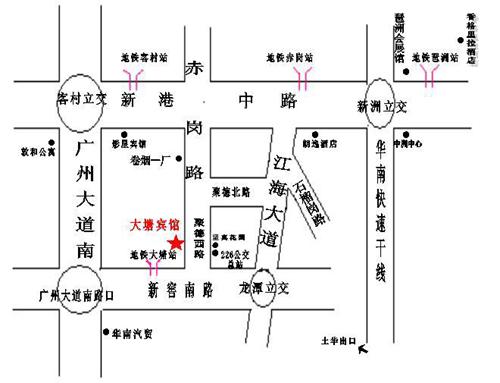 Guangdong Datang Hotel Map