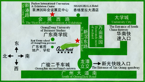 Guangzhou Oasis Hotel Map