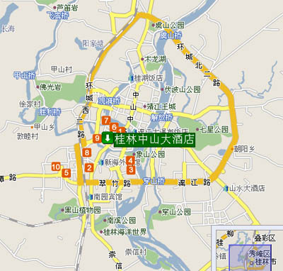 Guilin Zhongshan Hotel Map