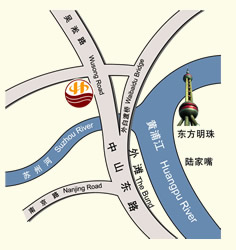 Heng Sheng Peninsula International Hotel Shanghai Map