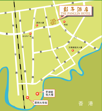 The PangLin Hotel, Shenzhen Map