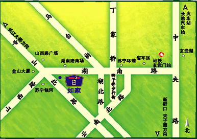 Home Inn - Nanjing Hunan Road Branch Map