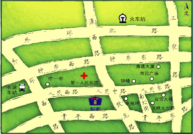Home inns-Nantong China park inn Map