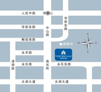 Hotel Nikko Wuxi Map