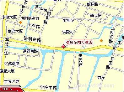 Hua Yuan Hotel, Wenzhou Map