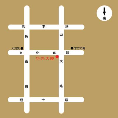 Huaxing Building, Jinan Map