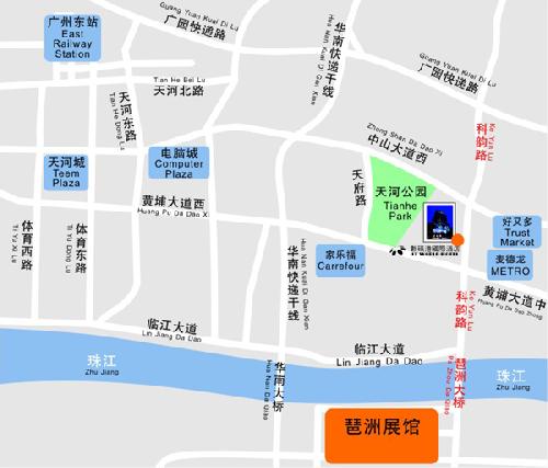 IT World Hotel ,Guangzhou Map