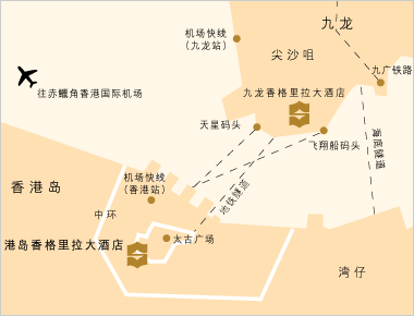 Island Shangri-La Hotel, Hong Kong Map