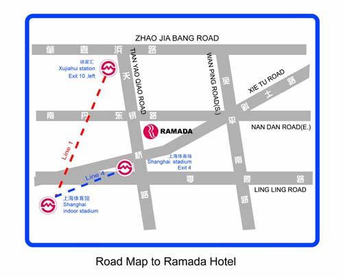 Ramada Plaza Gateway Shanghai Map