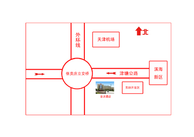 JinLuan Hotel, Tianjin Map