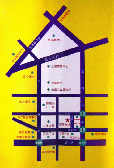161 Chain Hotel-Beijing JingZhou Department Map