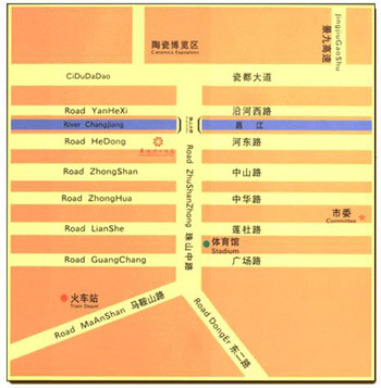 Jing De Zhen Hotel Map
