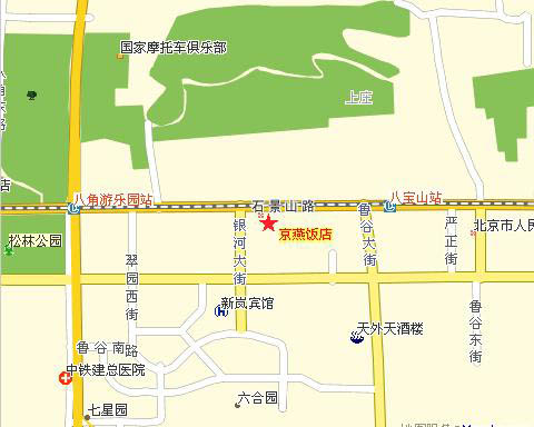 Jingyan Hotel Beijing Map