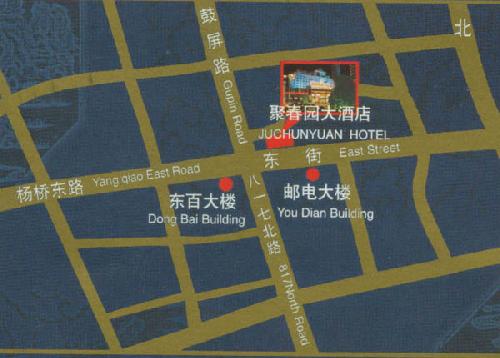 Juchunyuan Hotel ,Fuzhou Map