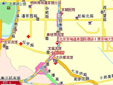 King Wing Hot Spring International Hotel, Beijing Map