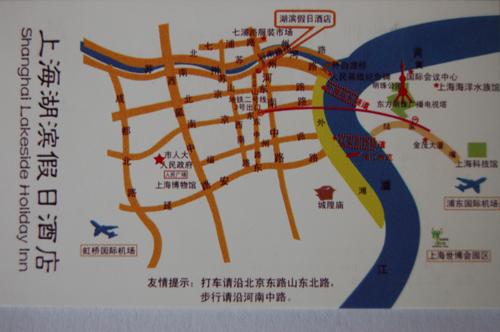 Lakeside Holiday Inn, Shanghai Map