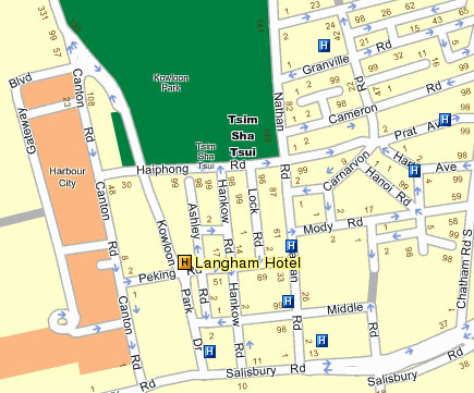 Langham Hotel Map